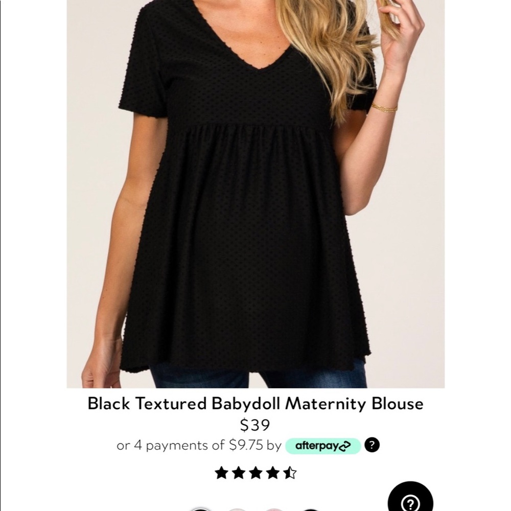 NWT pink blush maternity top